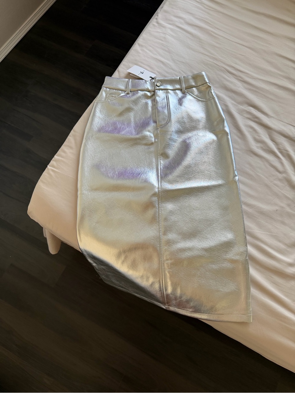 Women’s for all mankind silver pencil skirt